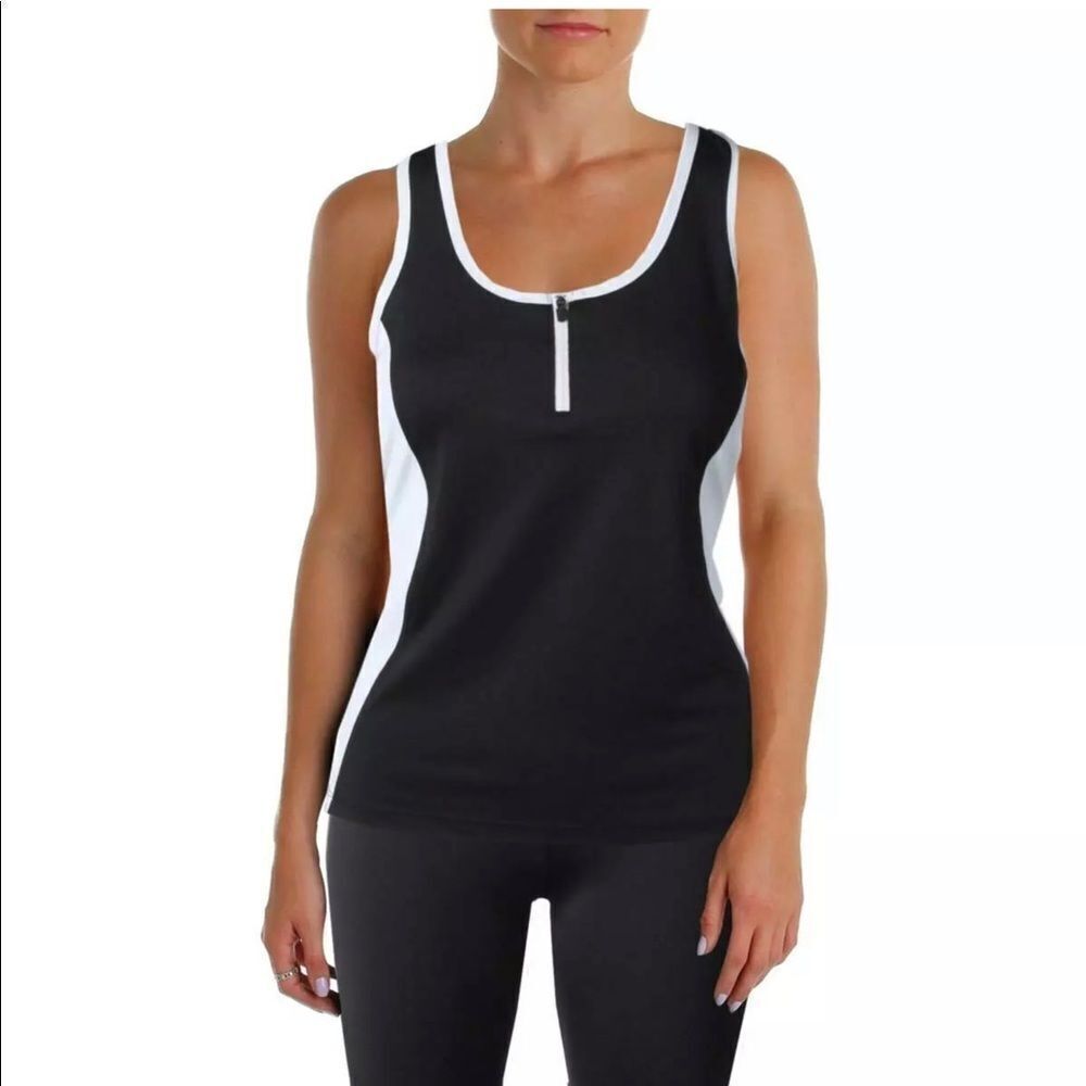 NWT! Central Park Womens B/W Yoga Tank  L *Stitch Fix*